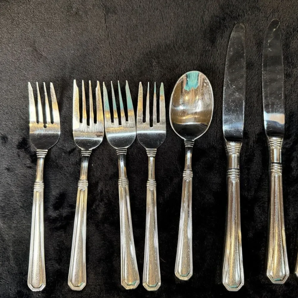 Pfaltzgraff Providence Stainless Flatware 14 Pieces 9 Knives 4 Forks 1 Spoon
